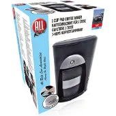 All Ride Kaffeemaschine Auto und LKW 12Volt Kaffeepadmaschine für Kaffeepads - Inklusive Kaffeebecher - Autozubehör für Unterwegs - Schwarz