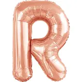 Amscan Grosser Buchstabe R Roségold Folienballon N34 verp