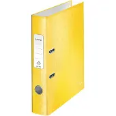 Leitz Ordner Wow A4 schmal gelb Packung mit 10 Stück