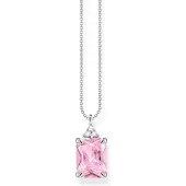 Thomas Sabo Kette pinker Stein silber