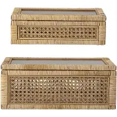 Bloomingville Rattan Aufbewahrungsbox - 2er Set