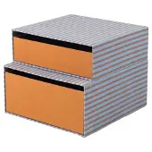 Broste Copenhagen Cecelia Aufbewahrungsboxen Karamell/Café