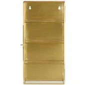 Nordal A/s Ada Kleiner Wandschrank | S |3 Regale | Gold | 20141