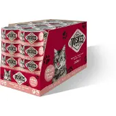 Voskes Jelly Thunfisch mit Lachs Nassfutter Katze (24x85 g)