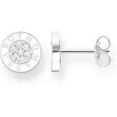 Thomas Sabo Ohrstecker Classic Pavé Weiss