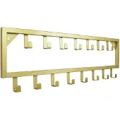 Loft42 Bono Kleiderständer - Gold - Metall - 15 Haken - 80x26x4