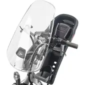 Polisport fahrradsattel für Bilby junior mit Windschutzscheibe schwarz/grau