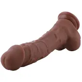 Hismith Premium Dildo KlicLok Medium 20-23 CM Braun