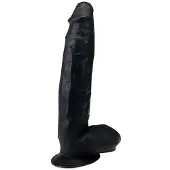Hismith Premium Mega Dildo mit Saugnapf XL Schwarz BlackZilla 30 CM