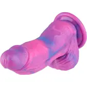 Hismith Premium Fantasy Saugnapf Dildo 22 cm Rosa Riese