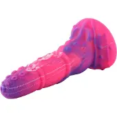 Hismith Premium Anal Fantasy Dildo KlicLok und Saugnapf 22 CM lila-rosa