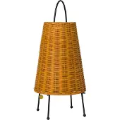 Ferm Living Porti Portable Tischleuchte Nature - , Porti Braided, dimmbar, Holz, für Wohnzimmer, Holz