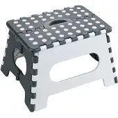 Wenko Hocker "Secura", grau (grau, weiß), B:35cm H:22cm T:27cm, Hocker, Hocker, BxTxH: 35x27x22 cm, belastbar mit bis zu 350 kg