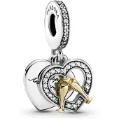 Pandora Charm-Anhänger - Frohes Jubiläum - Pandora Bicolor