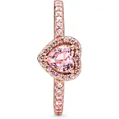 Pandora 188421C04 Damen-Ring Erhabenes Herz Rosé