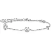 Thomas Sabo Blitz Kleeblatt Peace Herz & Infinity Armband