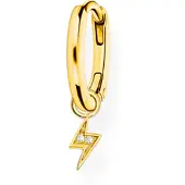 Thomas Sabo Einzel Creole mit Blitz Anhänger Gold