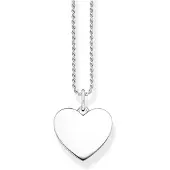 Thomas Sabo Gravur Kette & Herz Anhänger KE2132-001-21-L50 Silber - 50 cm