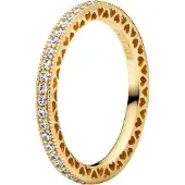 Pandora 168655C01 Damenring Funkeln und Herzen Goldfarben