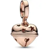Pandora 'Festive' Damen Charm aus vergoldetem Metall - Rosa 782376C00
