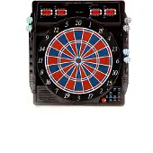 Karella Dartautomat CB-50, elektronische Dartscheibe mit 27 Spielen und 159 Spielvarianten, exakte Turniermaße in 2-Loch-Ausführung, Profigerät