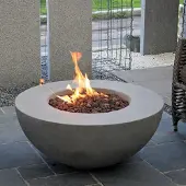 Elementi , Gasfeuerstelle "Ätna" in Beton-Optik