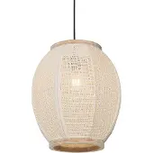 QAZQA Orientalische Hängelampe Naturstoff 35 cm - Rob