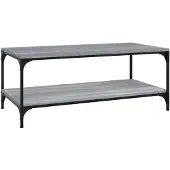 vidaXL Couchtisch Grau Sonoma 80x50x40 cm Holzwerkstoff