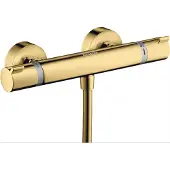 Hansgrohe Thermostat Ecostat Comfort Aufputz polished gold optic Brausenmischer Aufputz