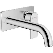 Hansgrohe Vernis Shape Einhebel-Waschtischmischer Unterputz für Wandmontage mit Auslauf 20,7 cm, Chrom