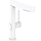 Hansgrohe Einhebel-Waschtischmischer FINORIS 230 mit Ausziehbrause 2jet mattweiß mattweiß