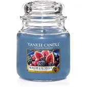 Yankee candle Raumdüfte Duftkerzen Mulberry & Fig Delight Classic Medium Glass