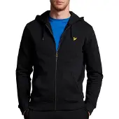 Lyle & Scott Hoodie Zip Through Herren Jet Black-M
