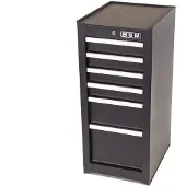 HBM 6 Schubladen Werkzeugschrank Schwarz