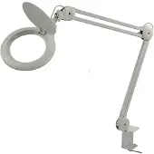 HBM LED verstellbare Lupenleuchte 3800 Lumen mit Dimmer und Tischklemme