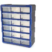HBM 18-Schubladen-Schrank, Kleinteilemagazin, Sortimentsschrank, Lagersystem