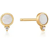 Ania Haie Damen-Ohrstecker 925er Silber Farbstein Ania Haie Gold