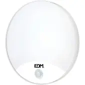 EDM Runde Außenwandleuchte led 15w 4000k ip54 ø25x4,9mm mit Bewegungssensor
