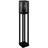 Eglo Außenlampe Alamonte 3, Außenleuchte stehend, Außenbeleuchtung für Garten und Terrasse, Stehlampe außen aus Metall in Schwarz, IP44, H 100 cm, E27