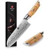 Xinzuo - Damast Santoku-Messer - B37 Lan Serie
