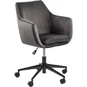 Actona Nora, Gepolsterter Sitz, Gepolsterte Rückenlehne, Grau, Grau, Stoff, Stoff