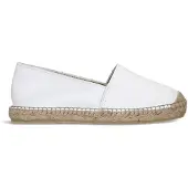 Manfield Weiße Leder-Espadrilles | Größe 39