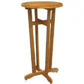 vidaXL Garten-Bartisch Ø60x105 cm Massivholz Akazie