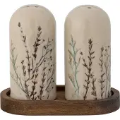 Bloomingville - Bea Salz- und Pfefferset, Natur, Steingut