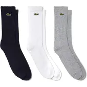 Lacoste Socken RA4182 Unisex Silber Chine/White-Navy-Schuhgröße 39 - 42