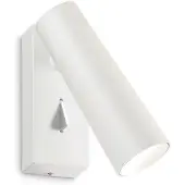 Ideal Lux Moderne Rohr Metall Wandleuchte Weiß Led 7W 3000K Warmes Licht