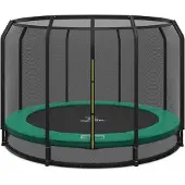 Magic Circle Pro Bodentrampolin Pro 366 cm Grün mit Sicherheitsnetz