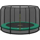 Magic Circle Pro Bodentrampolin Pro 427 cm Grün mit Sicherheitsnetz