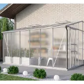 Pergart Vitavia, Aktionsangebot (inkl. 100 Euro Zubehör): Anlehn-Gewächshaus "Osiris 7800", aluminium eloxiert, 7,8 m², 6 mm HKP