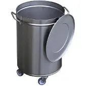 Gastronoble Gastro M Abfalleimer Mit Rollen Und Deckel 50L